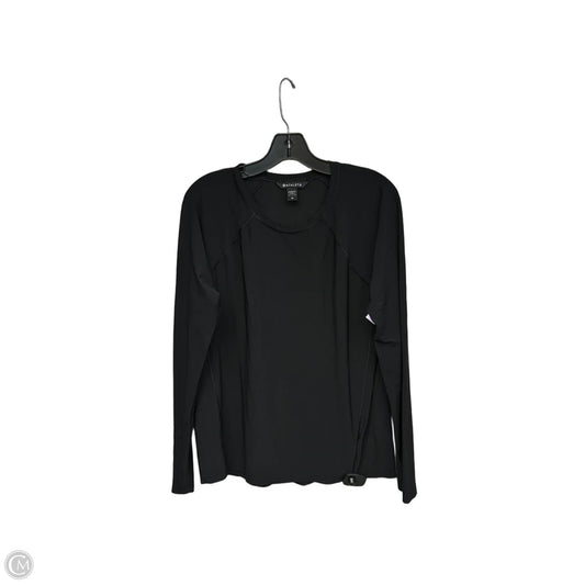 Athletic Top Long Sleeve Crewneck By Athleta In Black, Size: M
