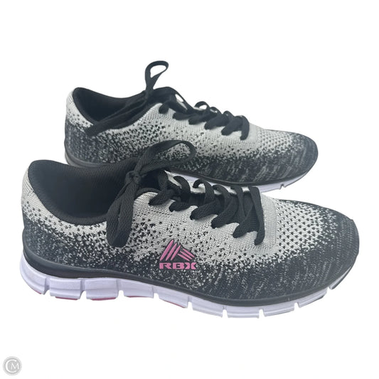Shoes Athletic By Rbx In Black & Grey, Size: 7.5