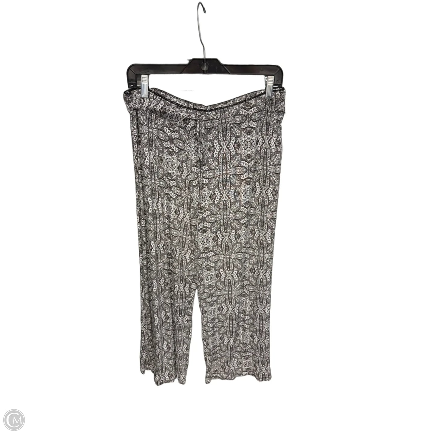 Pants Cropped By Artisan Ny In Black & White, Size: Xl