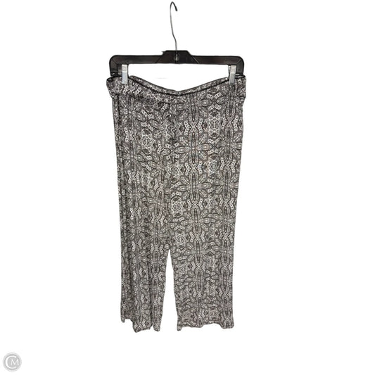 Pants Cropped By Artisan Ny In Black & White, Size: Xl