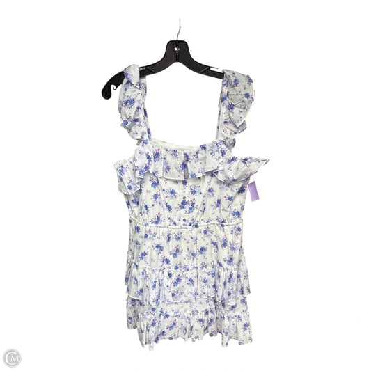 Dress Casual Short By Target-designer In Purple & White, Size: L
