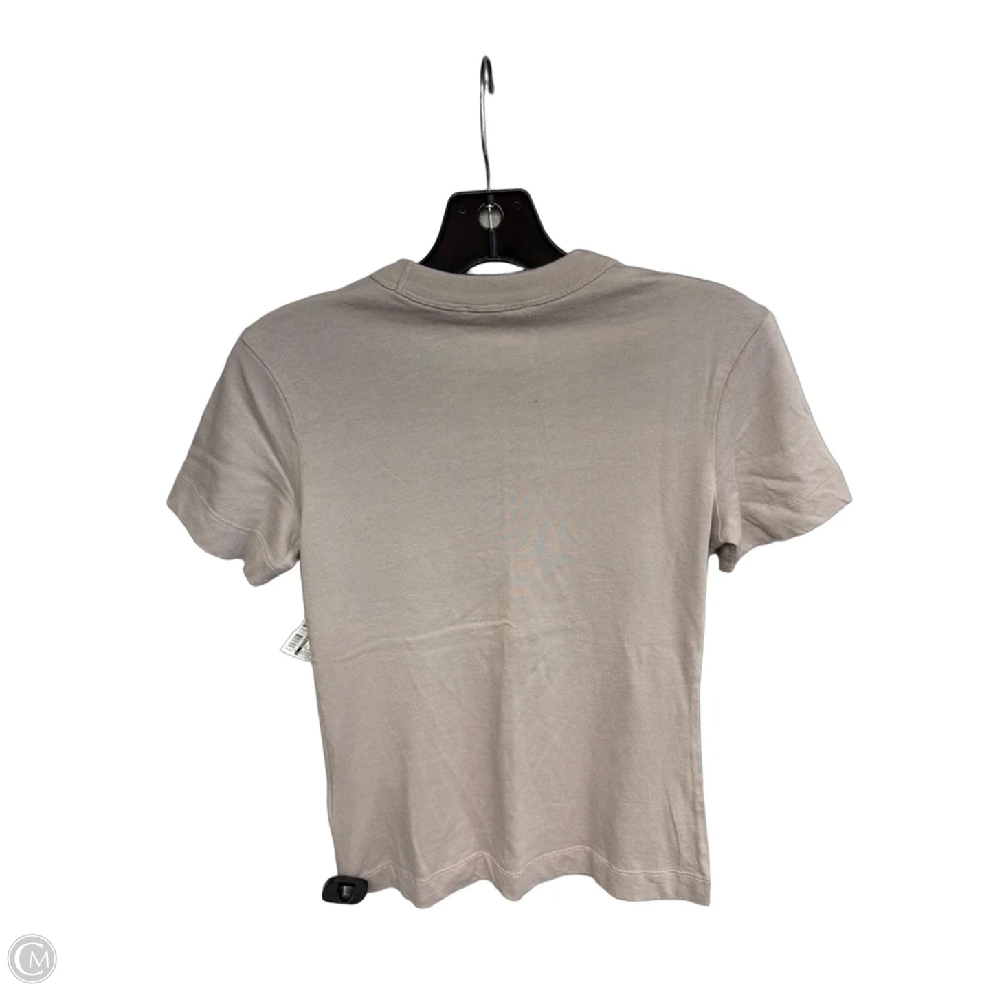 Top Short Sleeve By Clothes Mentor In Taupe, Size: Xs