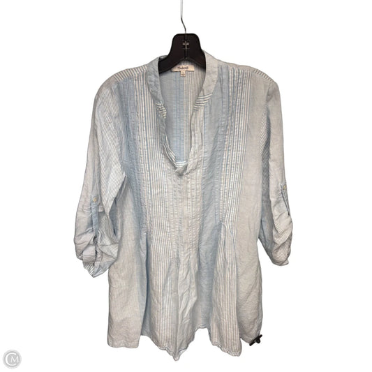 Dress Casual Short By Madewell In Blue & White, Size: S