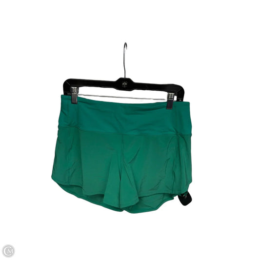 Athletic Shorts By Lululemon In Green, Size: 8