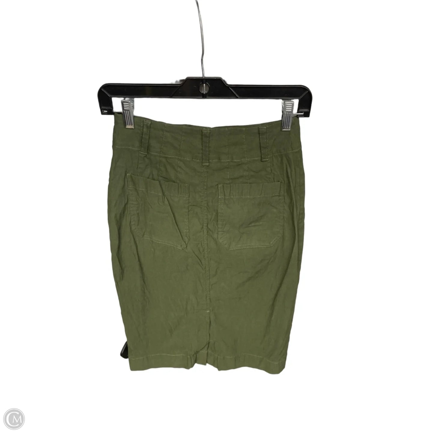 Skirt Midi By Maeve In Green, Size: Xxs