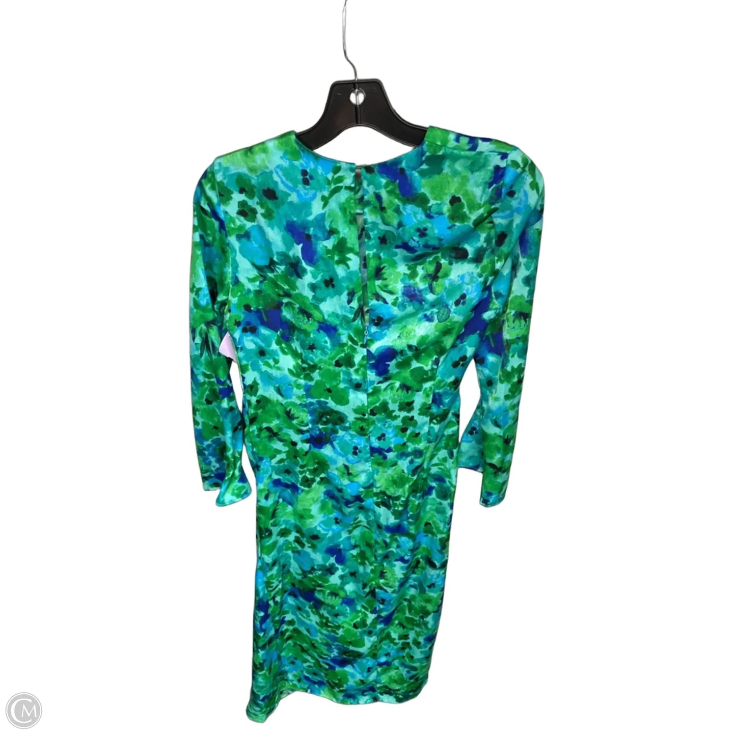Dress Casual Maxi By Zara In Blue & Green, Size: S