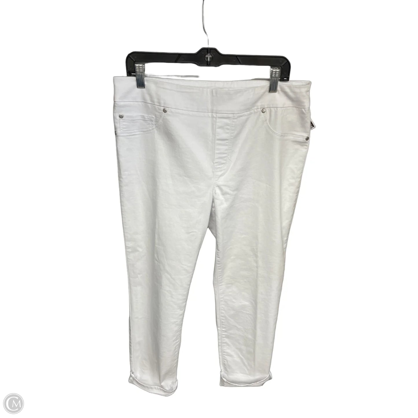 Jeans Straight By Tribal In White, Size: 14
