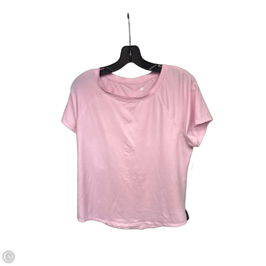 Athletic Top Short Sleeve By All In Motion In Pink, Size: L