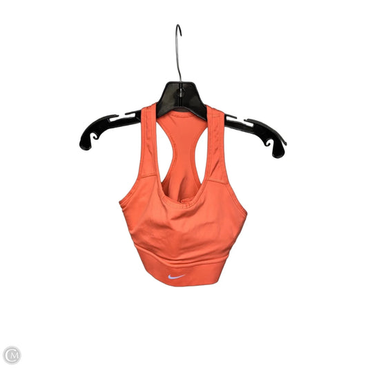 Athletic Bra By Nike Apparel In Orange, Size: M