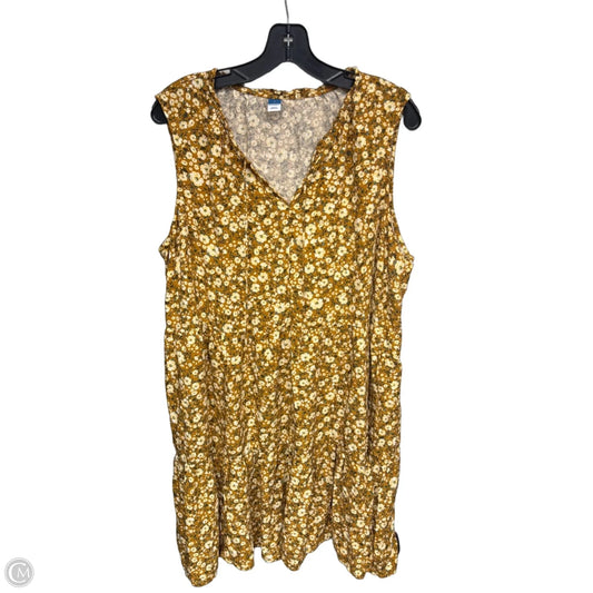 Dress Casual Short By Old Navy In Floral Print, Size: Xl
