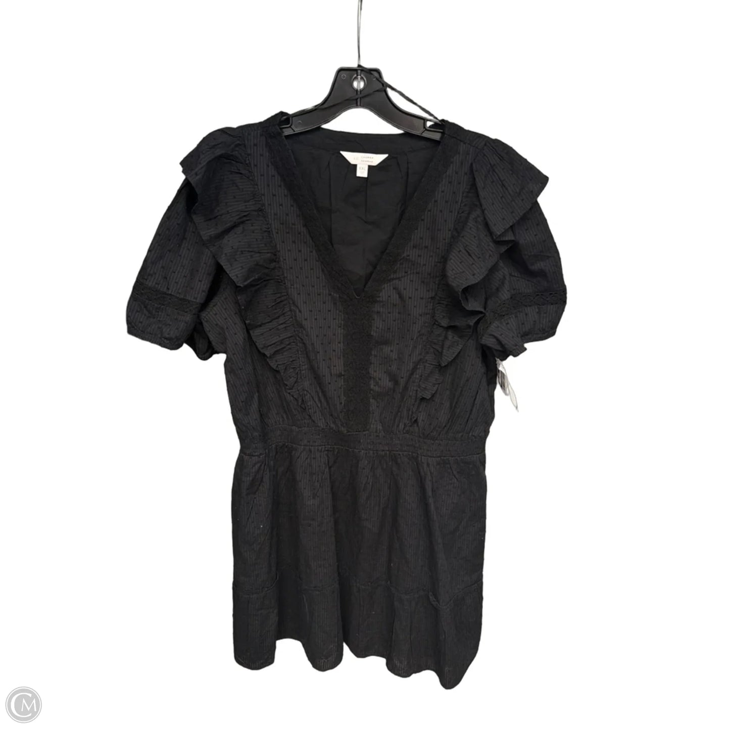Dress Casual Short By Lc Lauren Conrad In Black, Size: Xxl