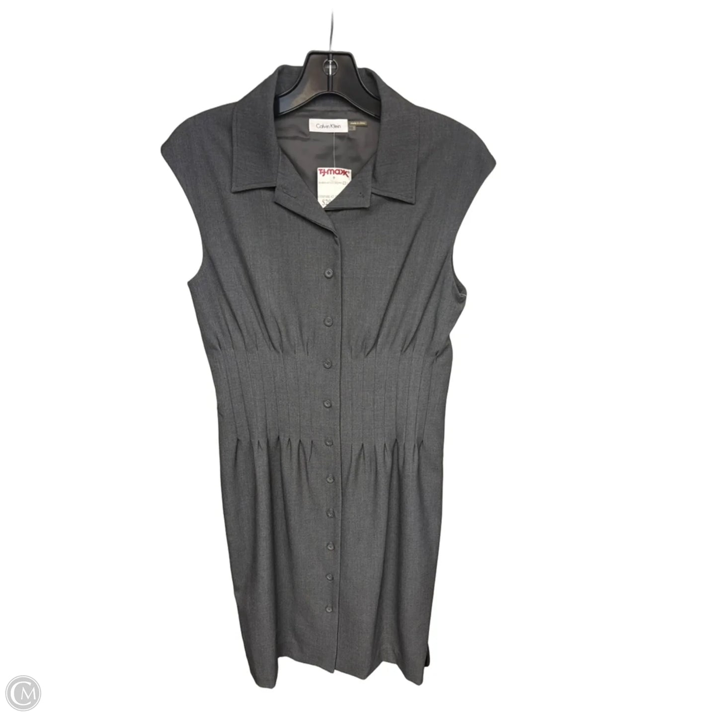Dress Casual Short By Calvin Klein In Grey, Size: 10