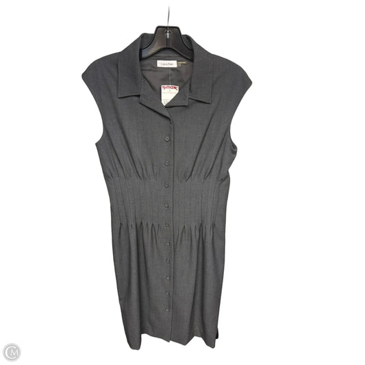 Dress Casual Short By Calvin Klein In Grey, Size: 10