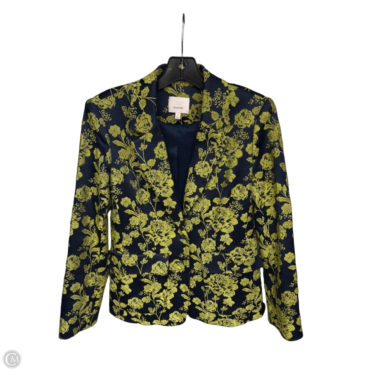 Blazer By Cinc A Sept In Blue & Green, Size: 0