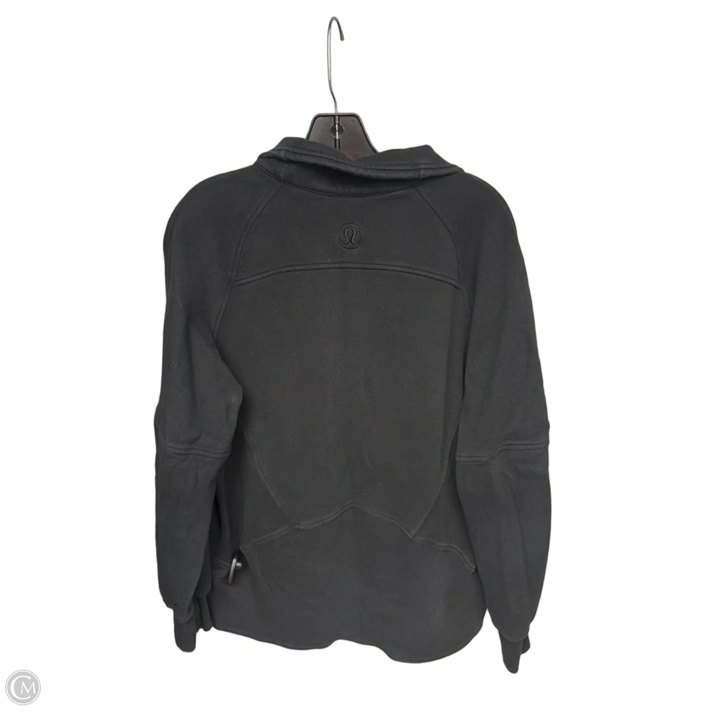 Athletic Sweatshirt Crewneck By Lululemon In Black, Size: M
