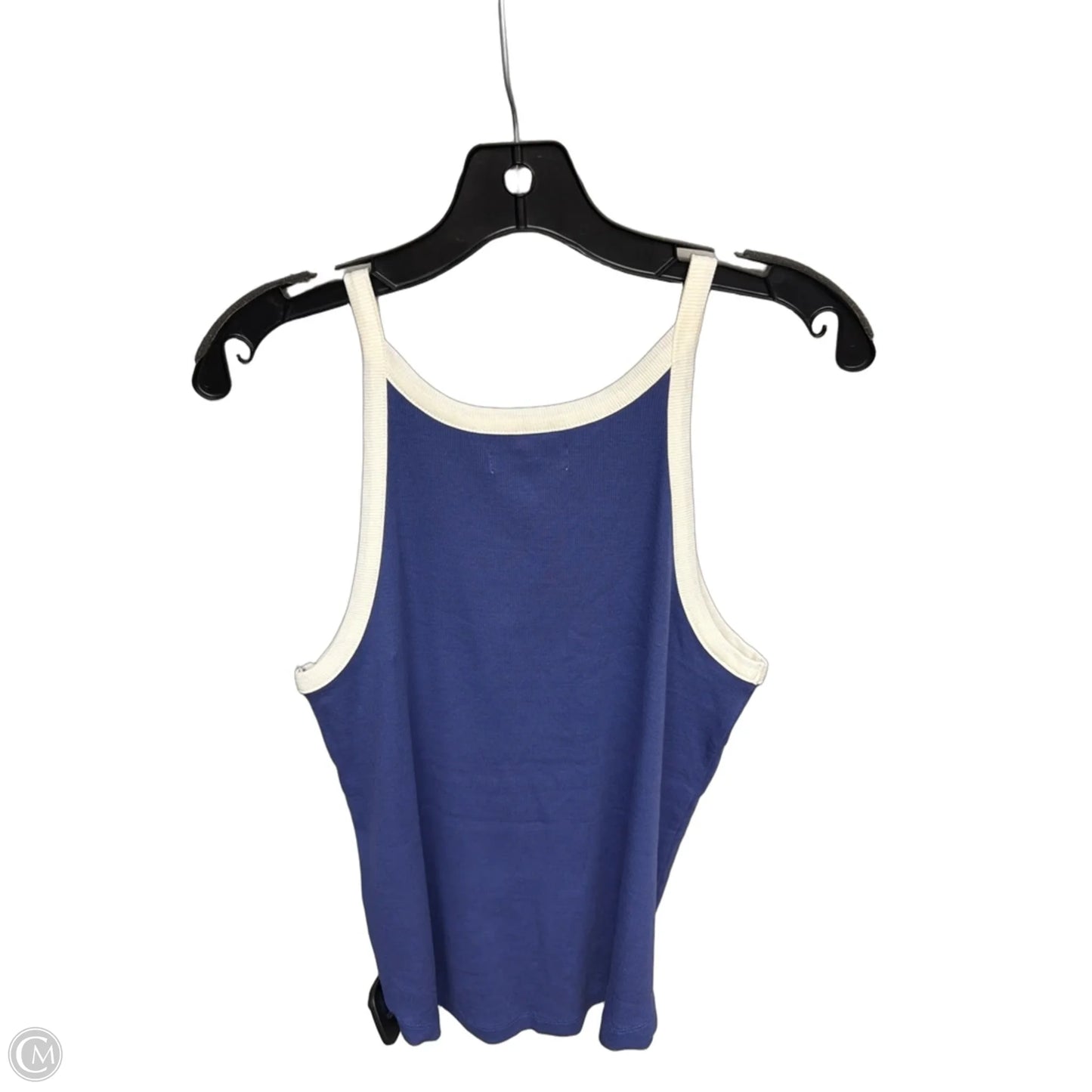 Tank Top By Madewell In Blue & White, Size: Xl