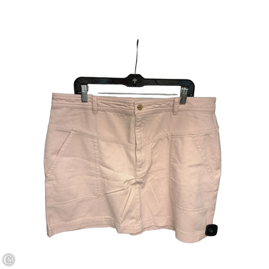 Skirt Mini & Short By Banana Republic In Pink, Size: 18