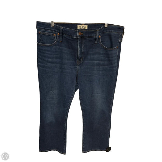 Jeans Boot Cut By Madewell In Blue Denim, Size: 16
