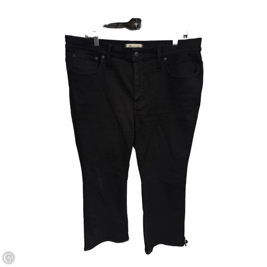 Jeans Boot Cut By Madewell In Black, Size: 16