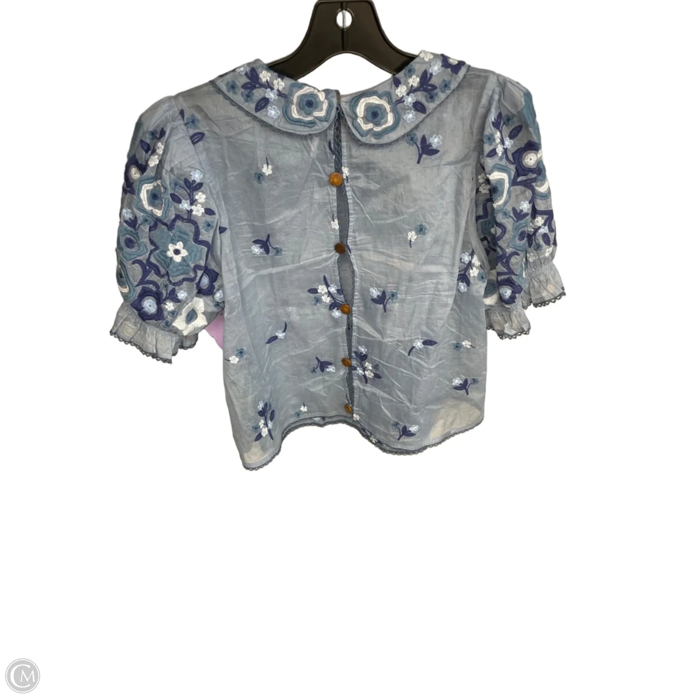 Top Short Sleeve By Free People In Blue, Size: S