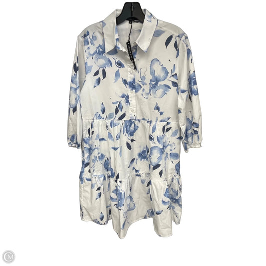 Dress Casual Short By Velvet Heart In Blue & White, Size: S