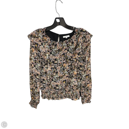 Top Long Sleeve By Pleione In Floral Print, Size: S