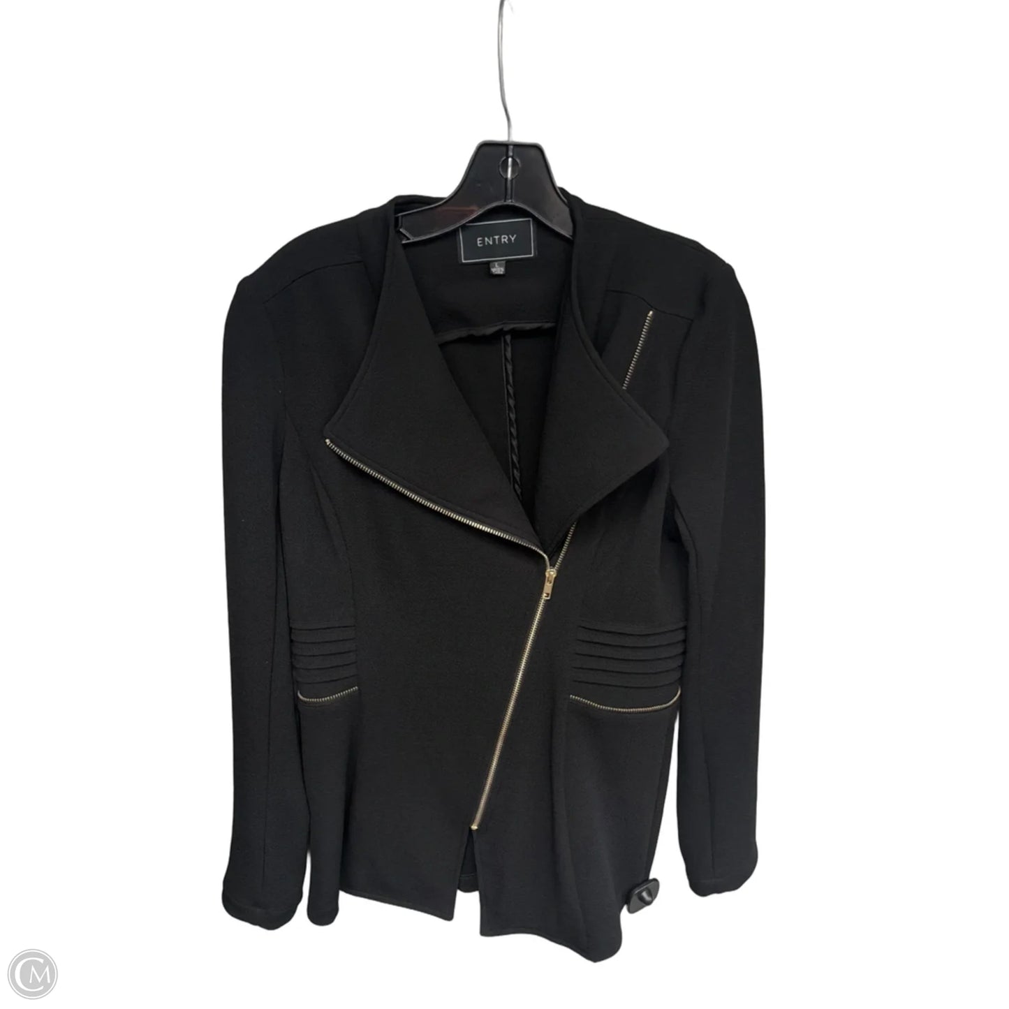 Blazer By Clothes Mentor In Black, Size: L