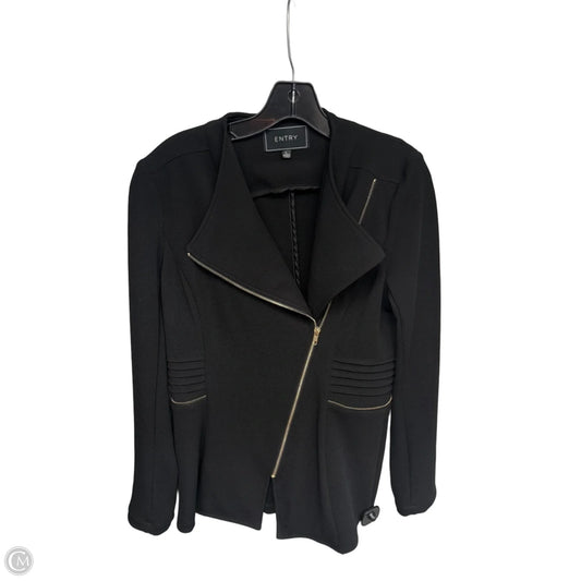 Blazer By Clothes Mentor In Black, Size: L
