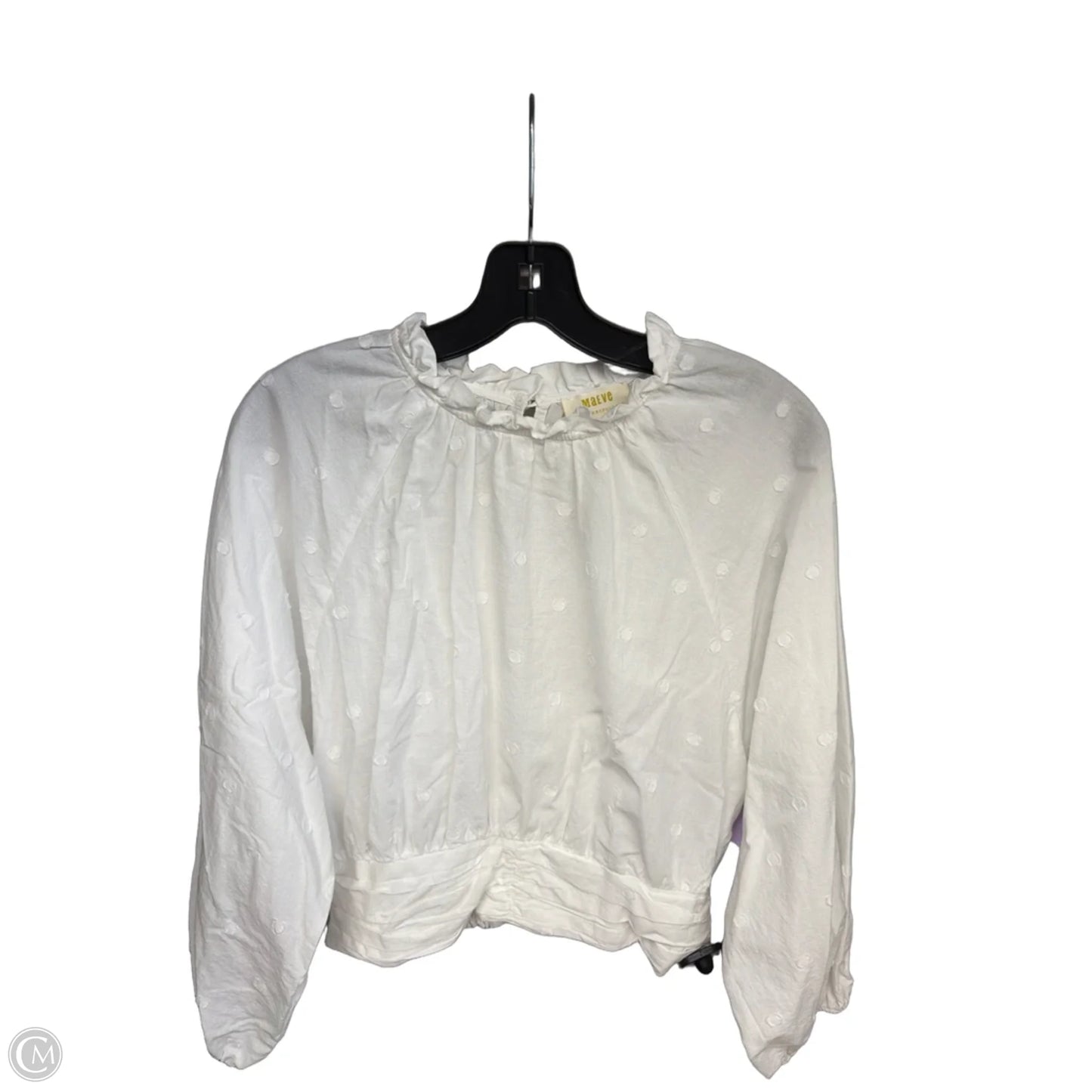 Top 3/4 Sleeve By Maeve In White, Size: 4
