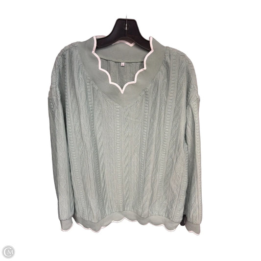 Top Long Sleeve By Clothes Mentor In Green, Size: L