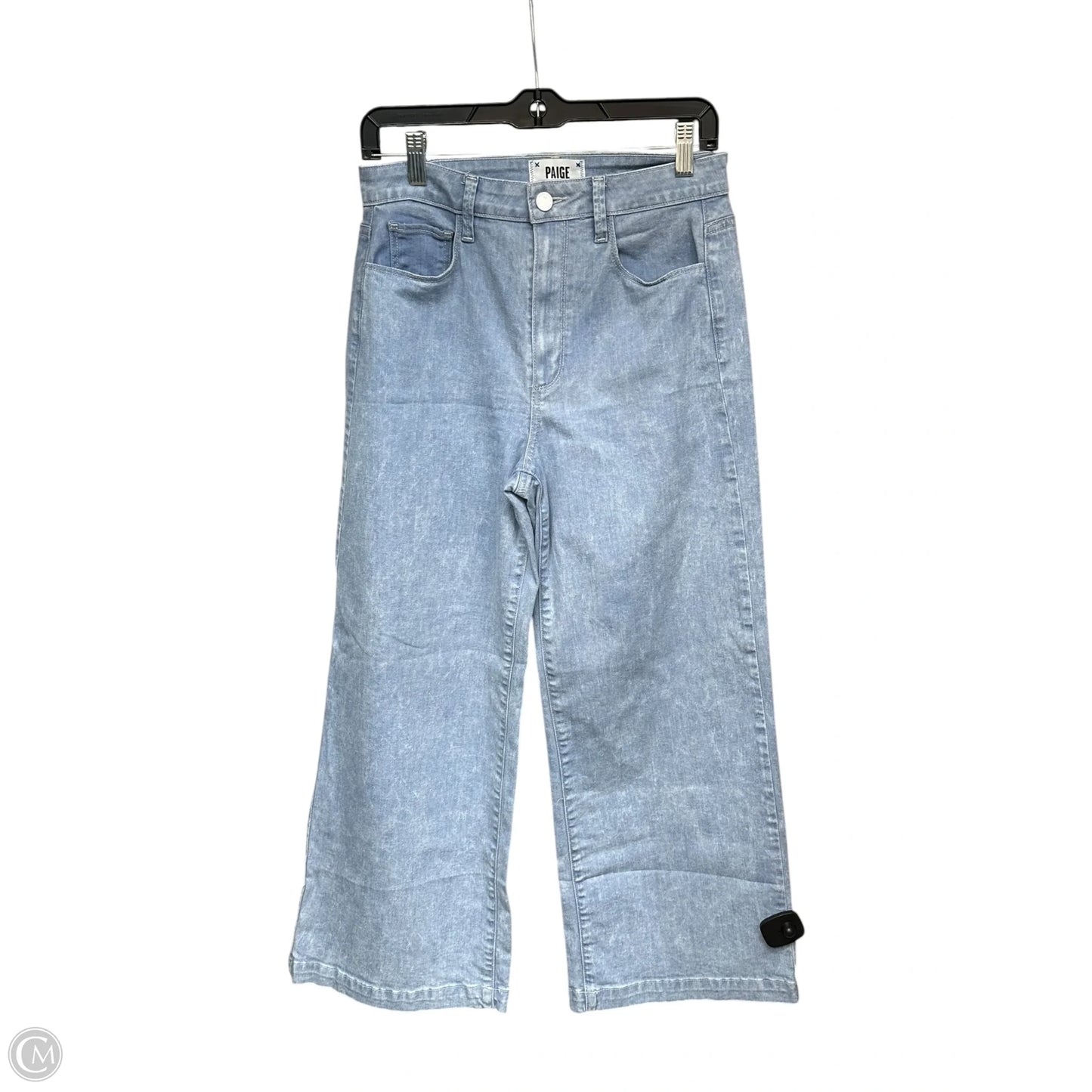 Jeans Cropped By Paige In Blue Denim, Size: 6