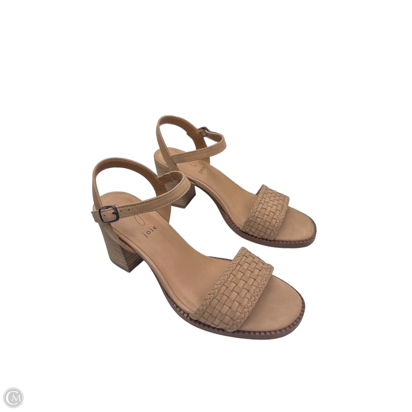 Sandals Heels Block By Joie In Tan, Size: 8.5