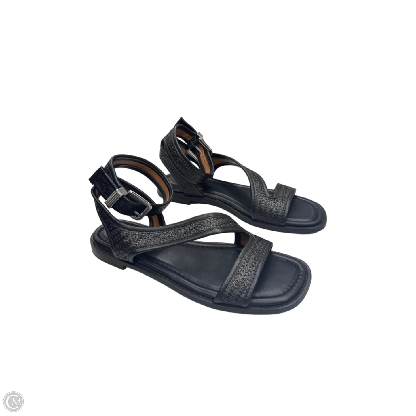 Sandals Flats By Crown Vintage In Black, Size: 8.5