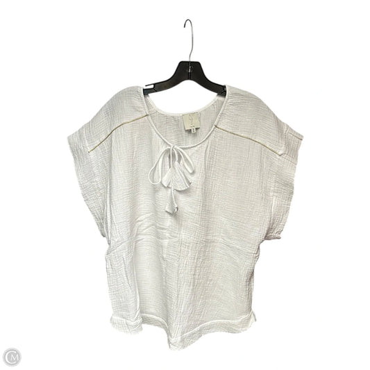 Top Short Sleeve By Joie In White, Size: M