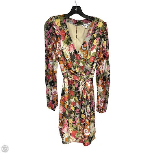 Dress Casual Short By Walter Baker In Pink & Yellow, Size: S