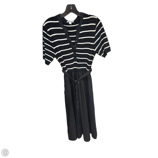 Dress Casual Maxi By Evereve In Black & White, Size: 0