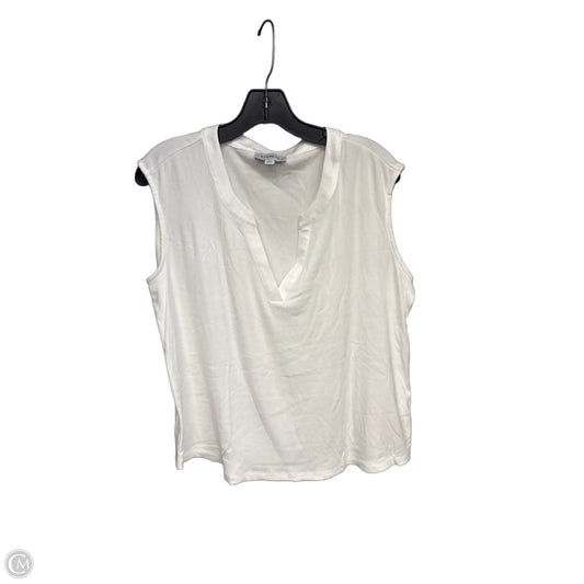 Top Sleeveless Basic By Evereve In White, Size: L
