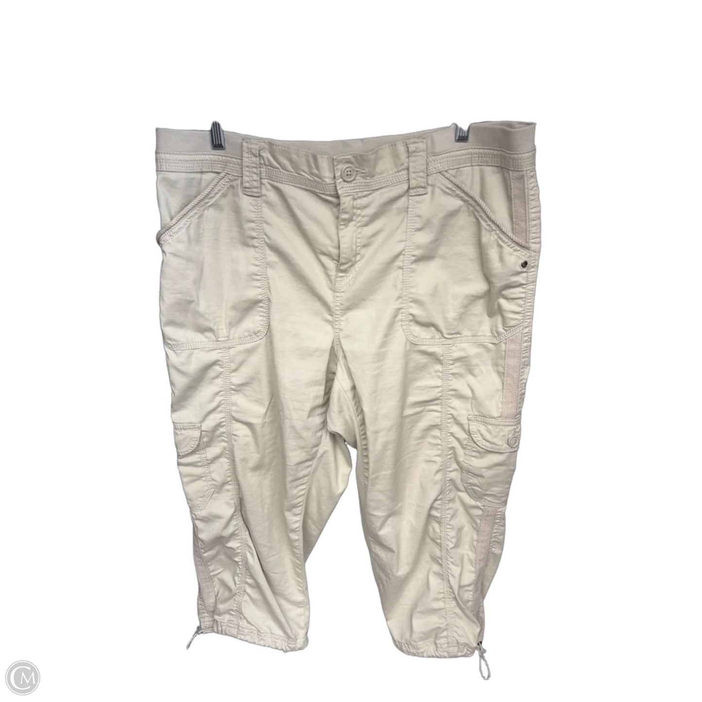 Pants Cropped By Style And Company In Tan, Size: 14