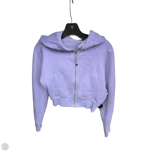 Athletic Sweatshirt Hoodie By Lululemon In Purple, Size: Xs