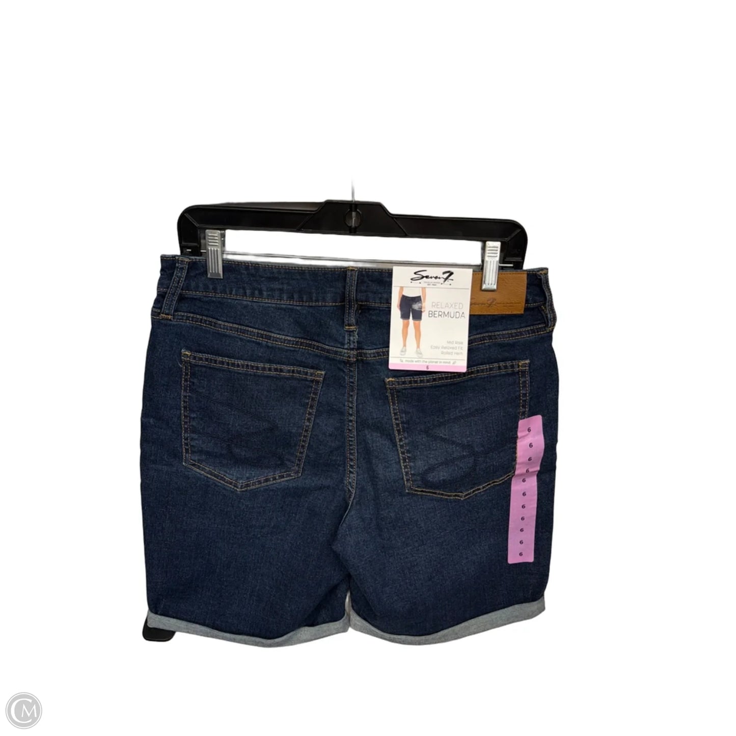 Shorts By Seven 7 In Blue Denim, Size: 6