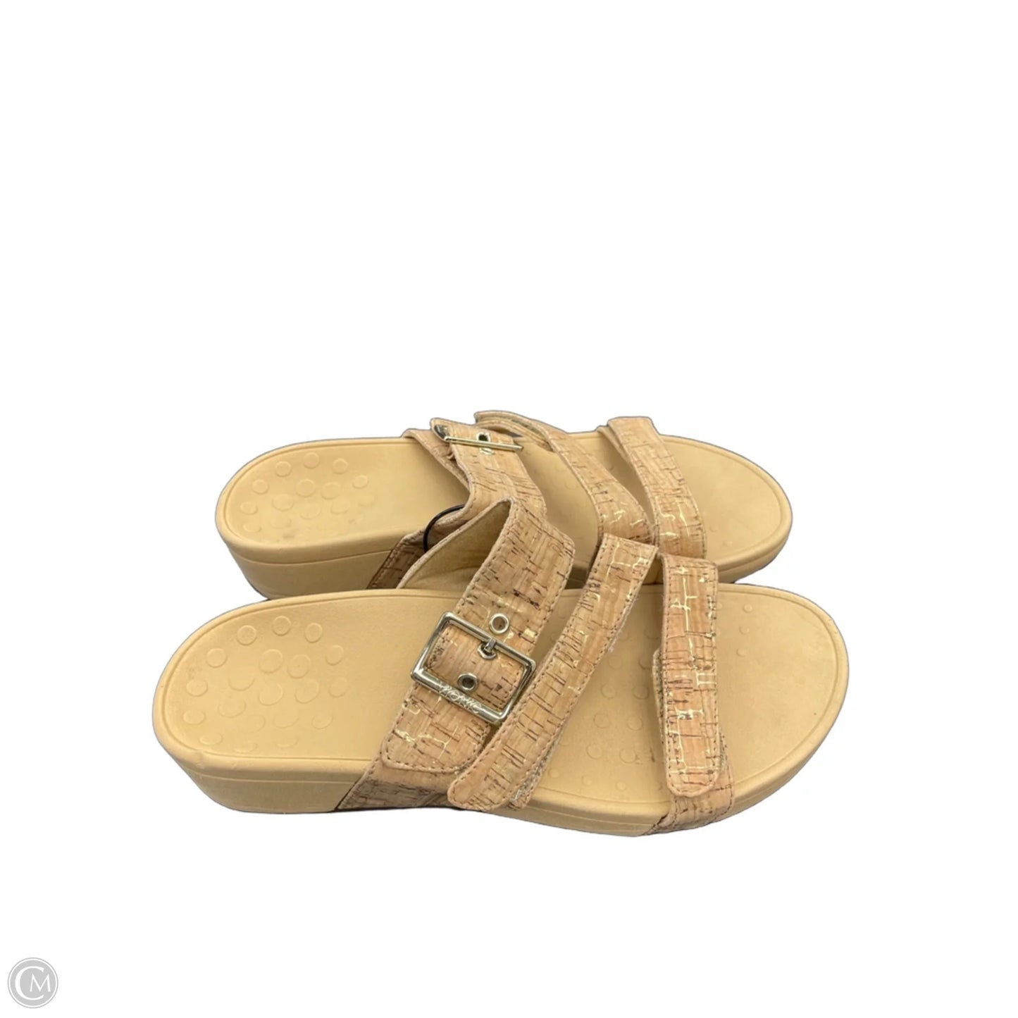 Sandals Flats By Vionic In Tan, Size: 9