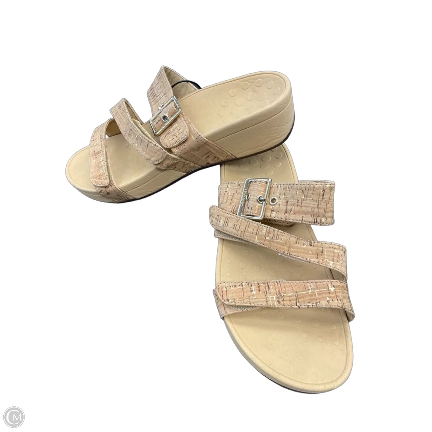 Sandals Flats By Vionic In Tan, Size: 9