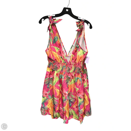 Dress Casual Short By Shein In Floral Print, Size: Xl