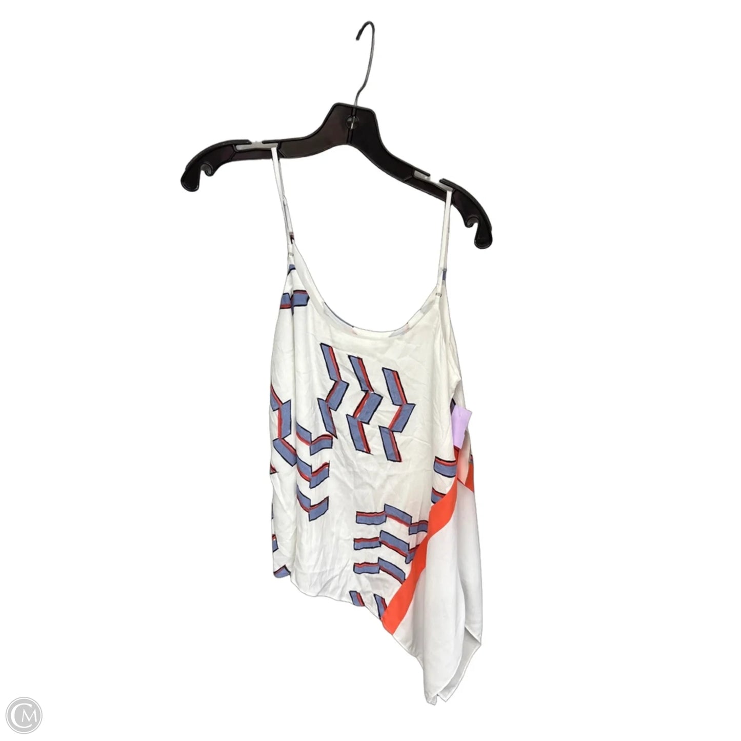 Top Sleeveless By Rachel Roy In Orange & White, Size: S