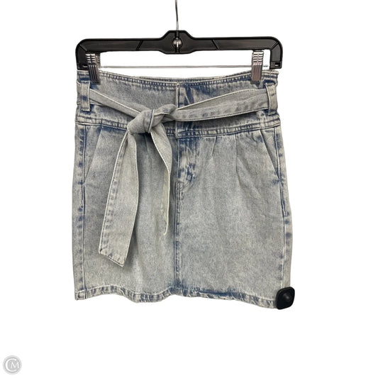 Skirt Mini & Short By Vero Moda In Blue Denim, Size: Xs