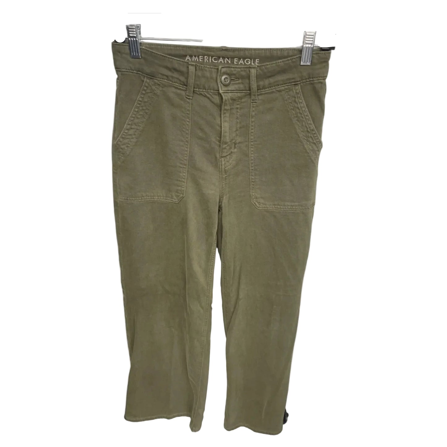 Pants Wide Leg By American Eagle In Green, Size: 0