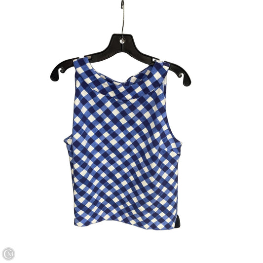 Top Sleeveless By Talbots In Blue & White, Size: Xlp