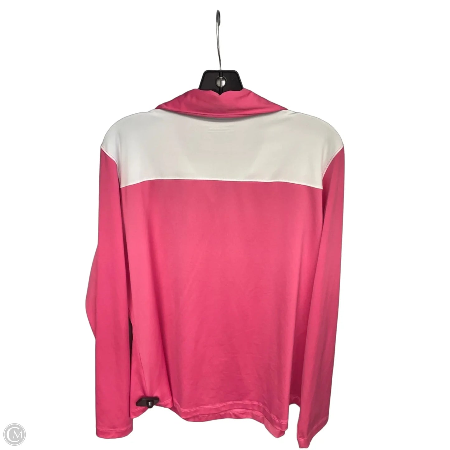 Athletic Top Long Sleeve Collar By Vineyard Vines In Pink, Size: Xl