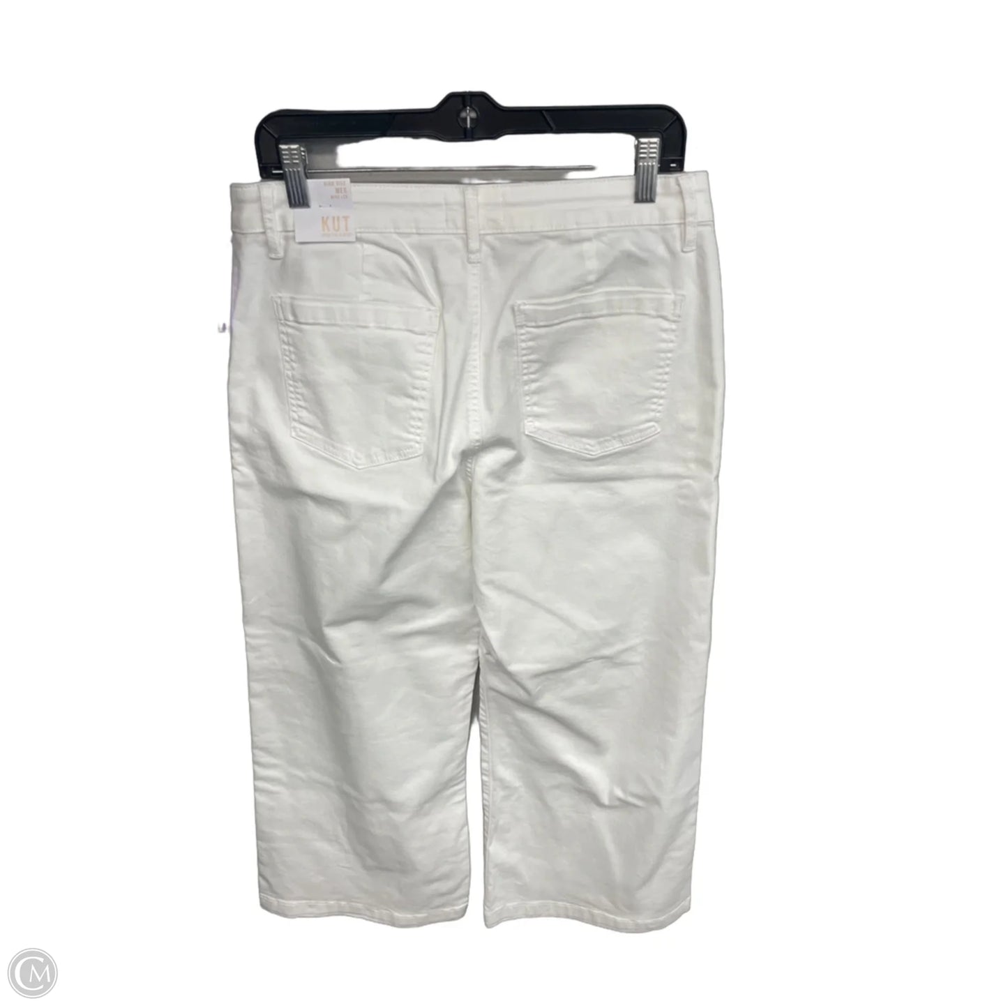 Jeans Wide Leg By Kut In White, Size: 10