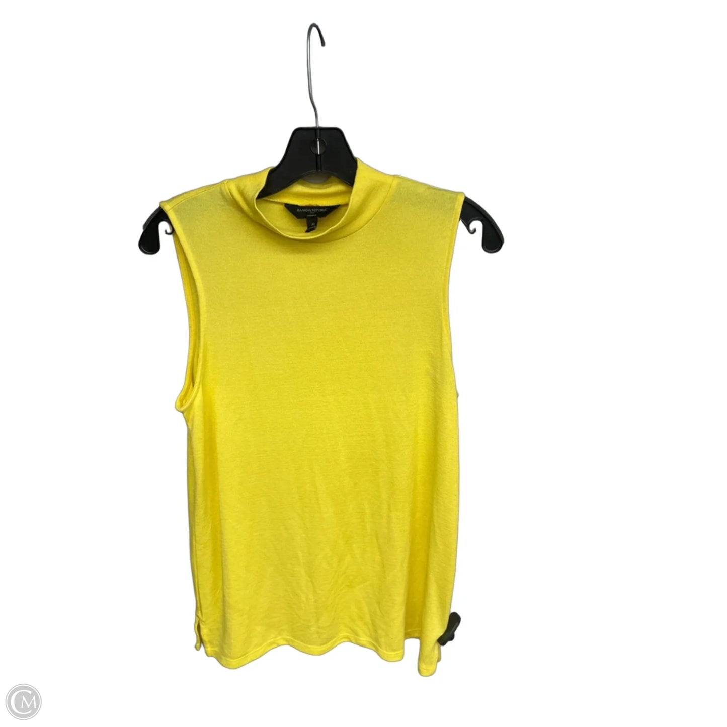 Top Sleeveless By Banana Republic In Yellow, Size: M